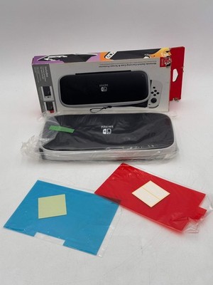 Nintendo Switch Carrying Case & Screen Protector New Open Box Multi-Colored
