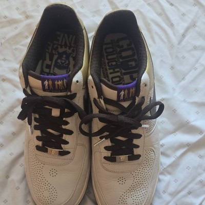 Nike Air Force 1 Premium 07 Cooper Michael Cooper White Gold Brown Men's Sneaker