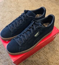 PUMA GAMUZA GOMA Hombre Zapatos 381174 01 Negro Talla 10.5