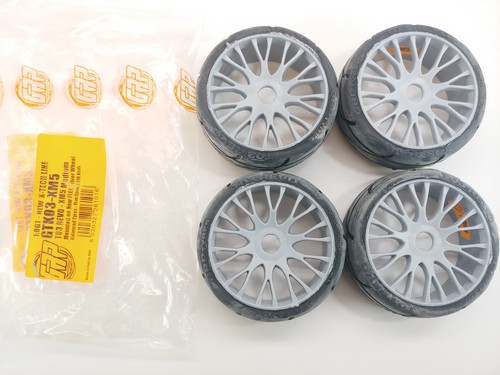 GRP Racing T03 Revo XM5 Medium 1/8 GT Tires on 17mm Hex Wheels New Open