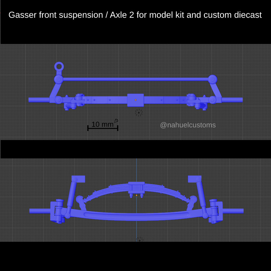 1:25-1:24 Scale Gasser Front Axle Kit