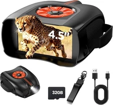 4K Night Vision Goggles for Adults: 4.5" IPS Screen Binoculars with 10X Zoom