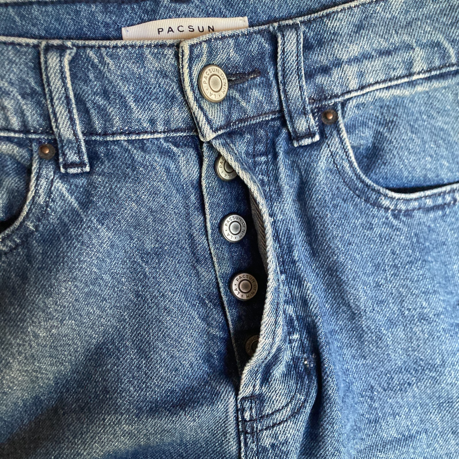 Pacsun Patchwork Button Fly Wide Leg Bandana Patc… - image 15