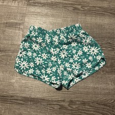 Wonder Nation Girls Shorts Size M 7/8 Green Floral
