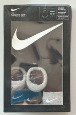 Nike Baby SS Bodysuit, Hat, and Booties 3 Piece Set Black 6-12 Months