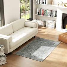 Produktbild - Teppich Wohnzimmerteppich im Modern Stil, waschbar Flächenteppich Refurbished