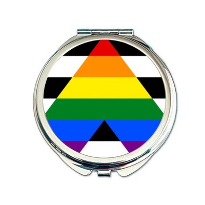 Ally Pride Kompaktspiegel | LGBTQ+ Flag Taschenspiegel | Pride Geschenk