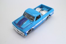 Hot Wheels 1967 Chevy C10 Truck Blue Custom Fleetside 164 Loose Plastic Tires Hot Wheels 1967 Chevy C10 Truck Blue Custom Fleetside 164 Loose Plastic Tires