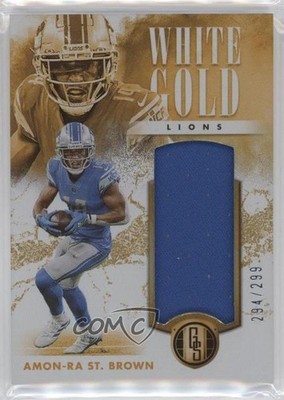 2023 Panini Gold Standard White Gold 294/299 Amon-Ra St Brown #14 1z6