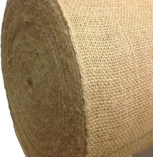 24" Wide Burlap Roll   100 Natural Jute Fabric   9 oz Upholstery-Grade   Odo...