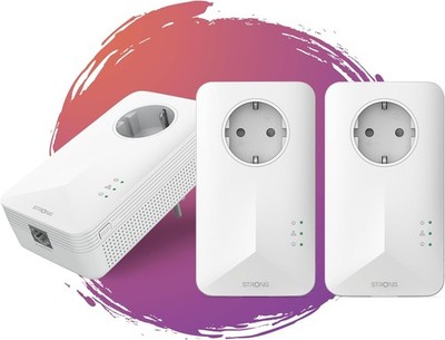 STRONG Powerline 1000 Triple Pack 100 Mbit/s Ethernet LAN Hochgeschwindigkeits-N