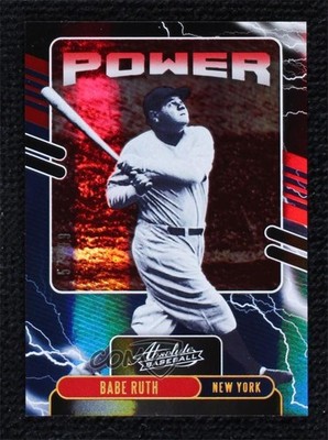2021 Panini Absolute Power Spectrum Red 57/99 Babe Ruth #PO-1 HOF 9bz