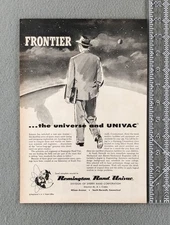 1956 Remington Rand UNIVAC The Universe and UNIVAC vintage print ad