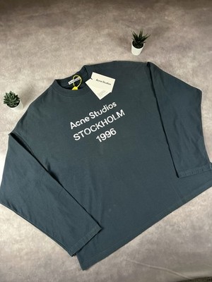 Acne Studios Longsleeve Stockholm 1996 Navy Blue Size M Neu