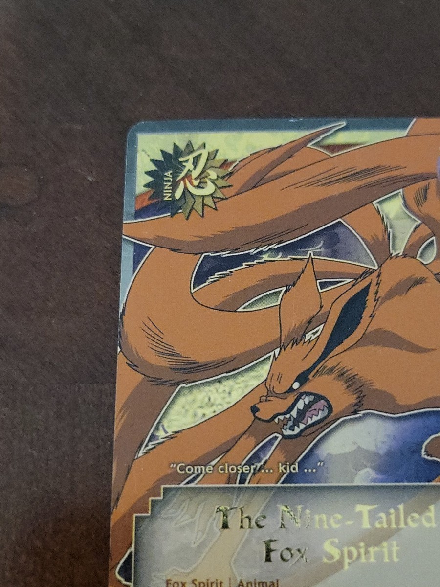 Naruto CCG The Nine-Tailed Fox Spirit Card Super Rare Foil English