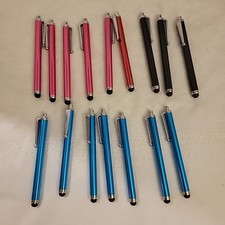 16-Multi-Colored 4" Stylus Touch Screen Pens Universal Compatibility