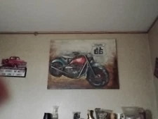 Harley Davidson Painting Pan America Motorcycle Original Art American Motorbike