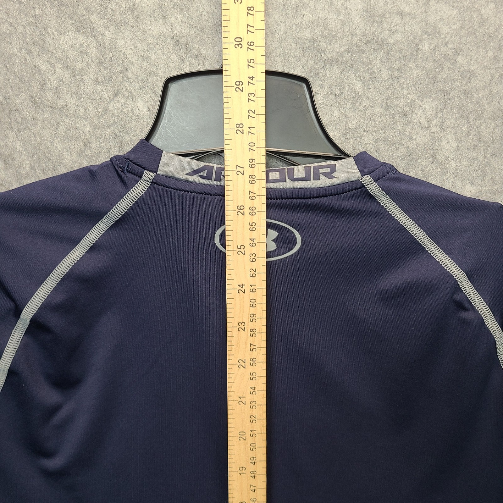 Under Armour Compression Shirt Mens XL Blue HeatGear Long Sleeve Athletic thumbnail 7