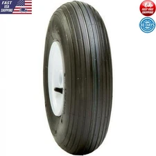 4.80/4.00-8 4 Ply Wheelbarrow Garden Tire Tubeless Lawn Yard Cart Trailer New