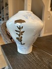 Anthropologie NWT Octavia Floral Ceramic Vase 9x8 Collectible Retired