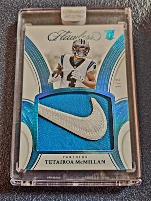 2025 Panini Flawless Tetairoa McMillan NIKE SWOOSH Rookie #1/2 Panthers KHH