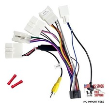 16Pin ISO Aftermarket Radio Harness Adapter for Toyota 2013-2019 with SWC RCA