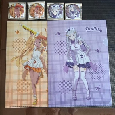 Re:Zero Nurse Mei Emilia Liliana Can Badge Clear File Set