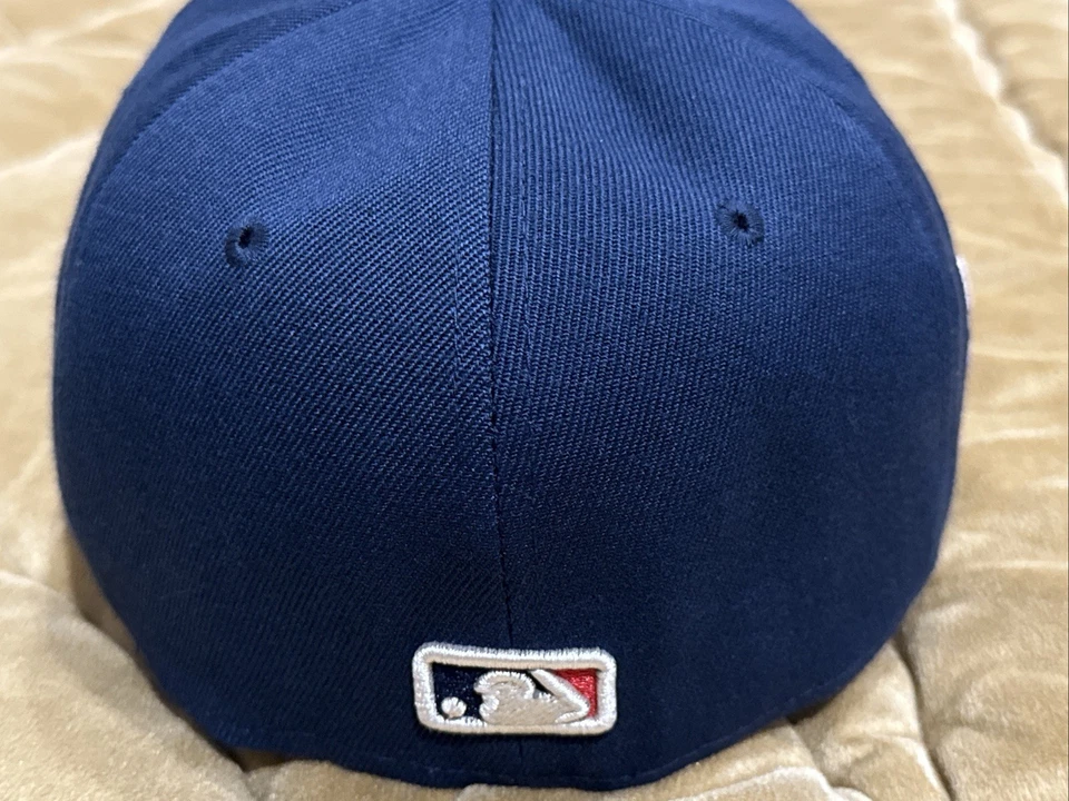 全新时代 美国职棒大联盟 洛杉矶道奇队 59Fifty 3D 拥抱帽子 尺寸 7 3/8 蓝色 — 第 3/4 张图片