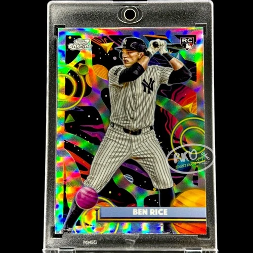 Ben Rice RARE ROOKIE SPACE REFRACTOR CHROME INVESTMENT CARD TOPPS YANKEES MINT