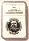 1957 Franklin 90% Silver Proof Half Dollar! NGC Certified PF 67 PROOF COIN!