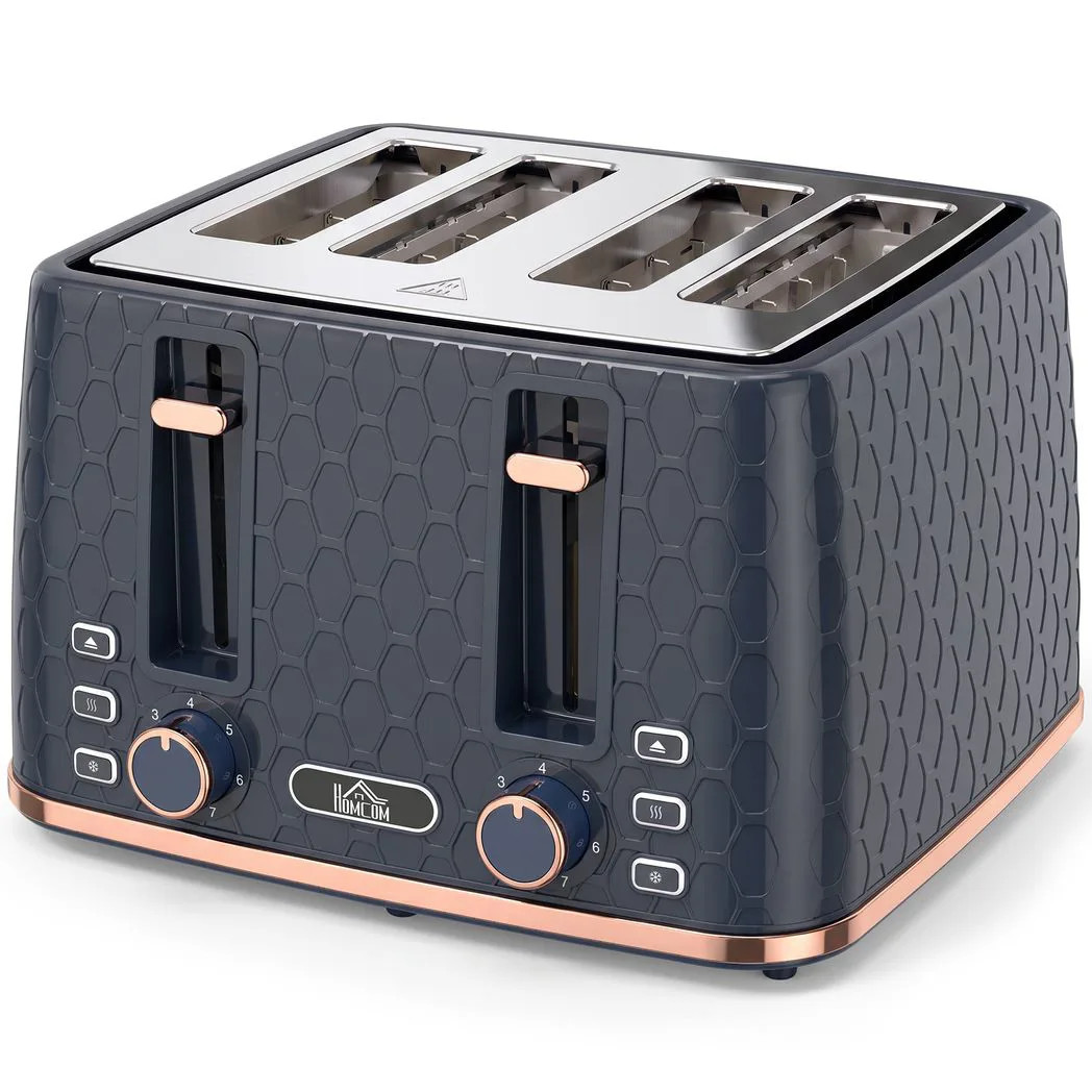 Toaster 4 slice with 7 Browning Levels High Lift Reheat 27.6W x 29.3L x 18.9H cm - Image 2