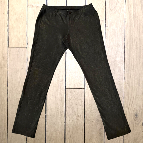 Lane Bryant Sz 18 Gold Black Sparkle Shimmer Glitter Holiday Pants