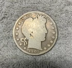 Old U.S. Coin 1901-S Barber silver half dollar  "semi-key" date Low Mintage.