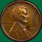 1909-VDB Lincoln Wheat Cent Almost Uncirculated AU Coin, Cleaned #43074