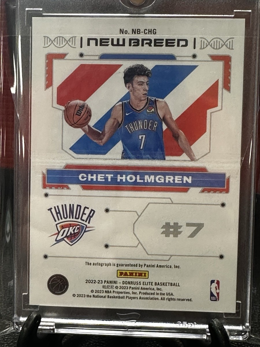 Chet Holmgren 2022-23 Donruss Elite New Breed Autograph Rookie OKC