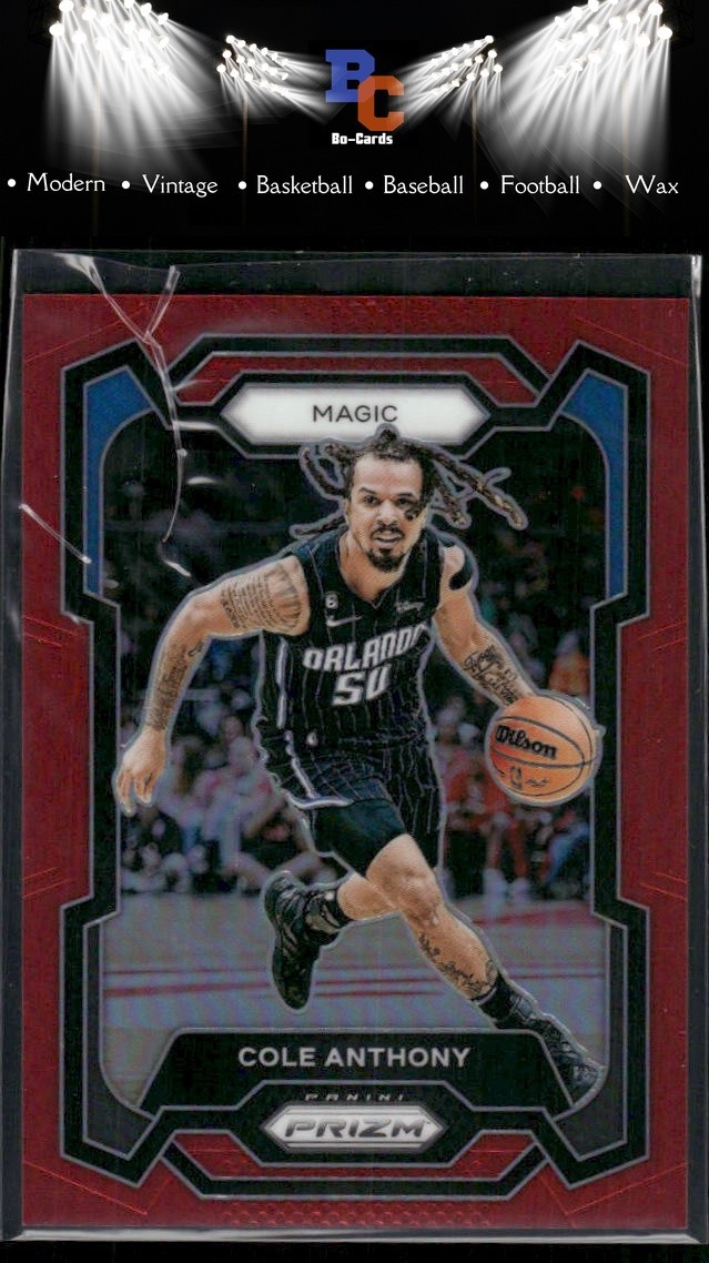 2023-24 Panini Prizm #16 Cole Anthony Prizms Red #/299