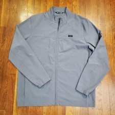 TravisMathew Jacket Mens 2XL Gray Softshell F...