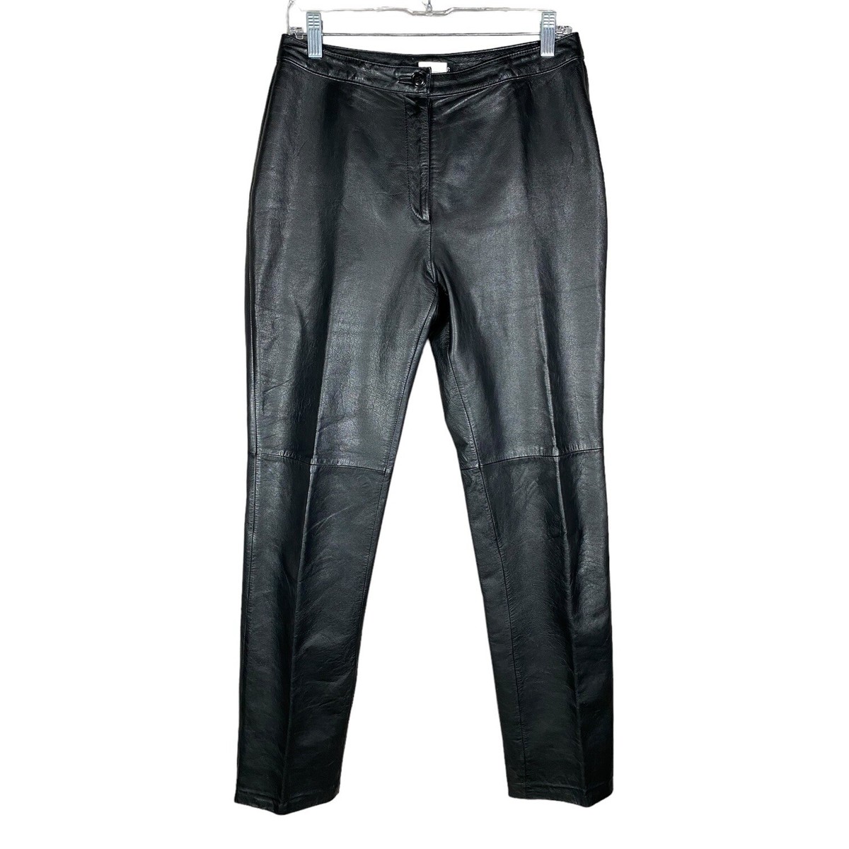 パンツ 1990s pig leather buggy pants vintage Vintage 90s Esprit Leather Pants Women's 9/10 Black