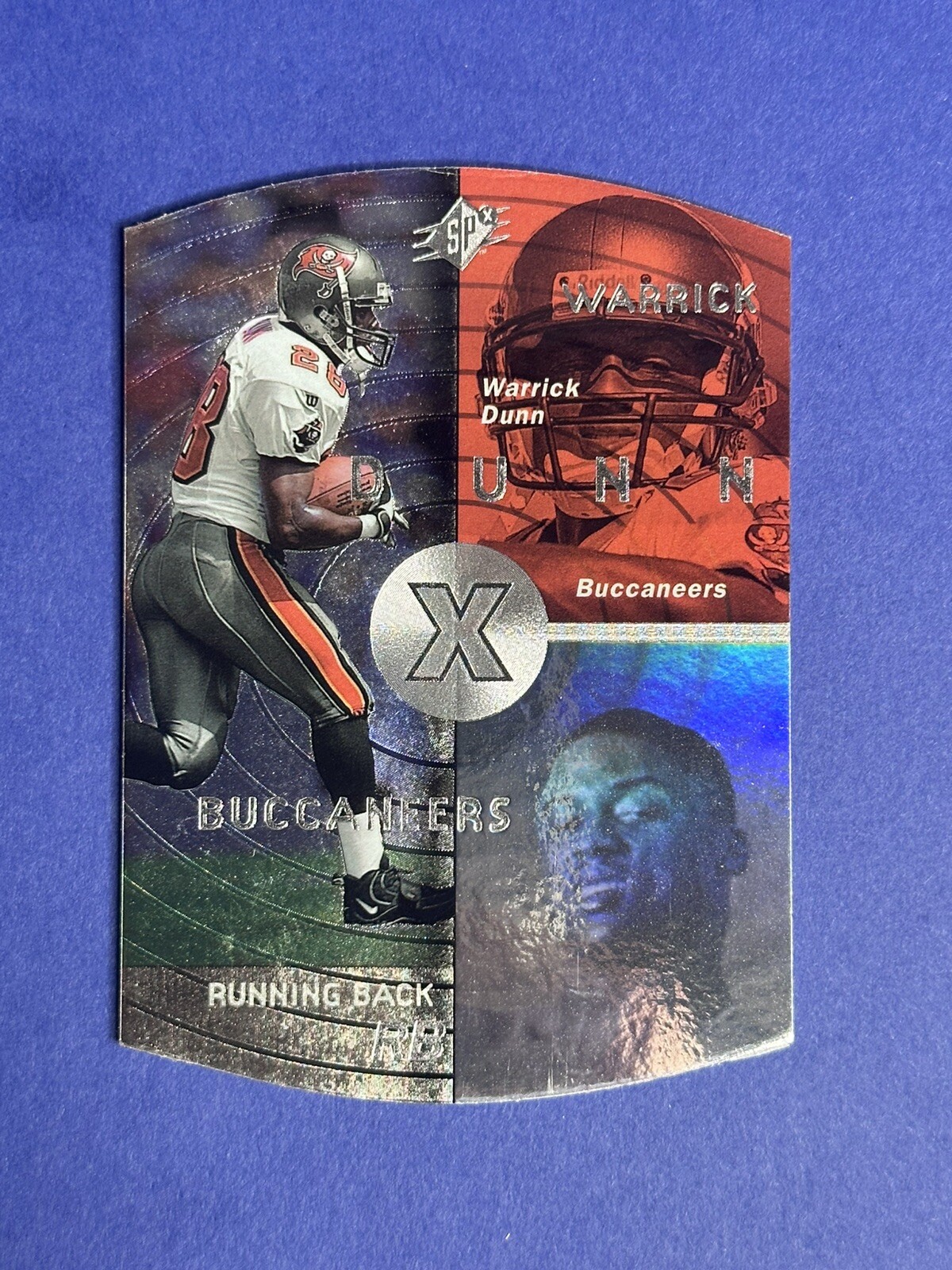1998 Upper Deck SPx ~ Warrick Dunn ~ Silver Parallel ~ 47 ~ Buccaneers