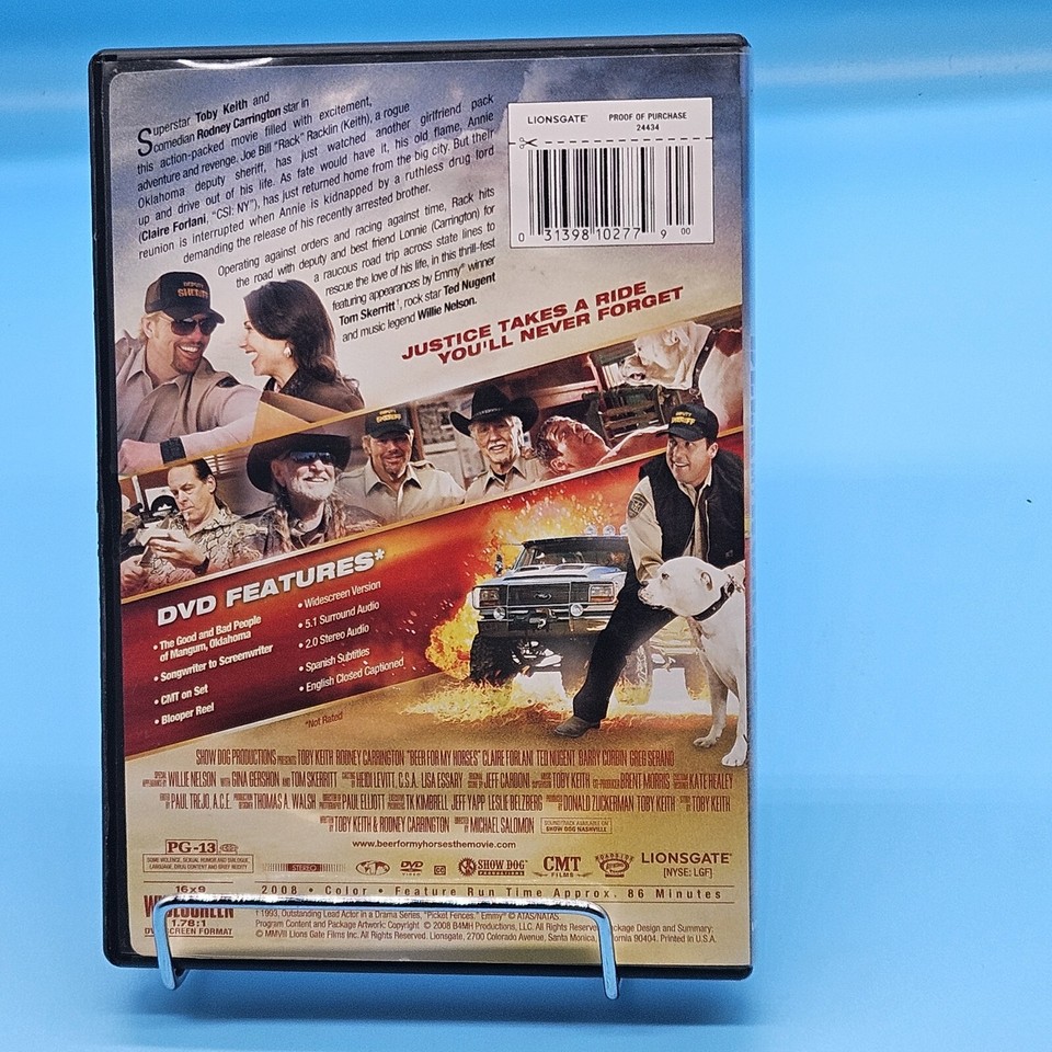 Beer for My Horses (DVD, 2008) Toby Keith Rodney Carrington RARE OOP