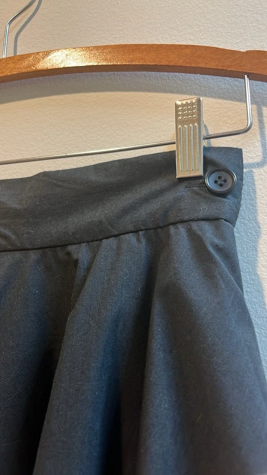 EUC Modcloth Moon Black Tiered Full Knee Length Skirt-Small - Image 4 of 4