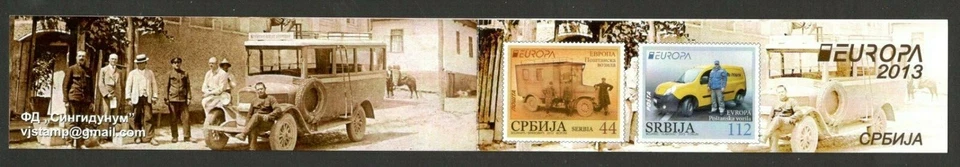 SERBIA-MNH**-BOOKLET-PRIVATE-EUROPA CEPT-3 SETS-2013. - Image 3 of 4