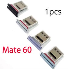 For Huawei Mate 60 mate60 Pro Sim Card Tray Slot Holder Adapter Socket Parts