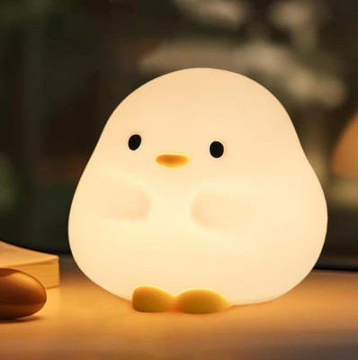 Dudu Duck Night Light, Cute Duck Lamp, Squishy Silicone Nightlight for Bedrooms 