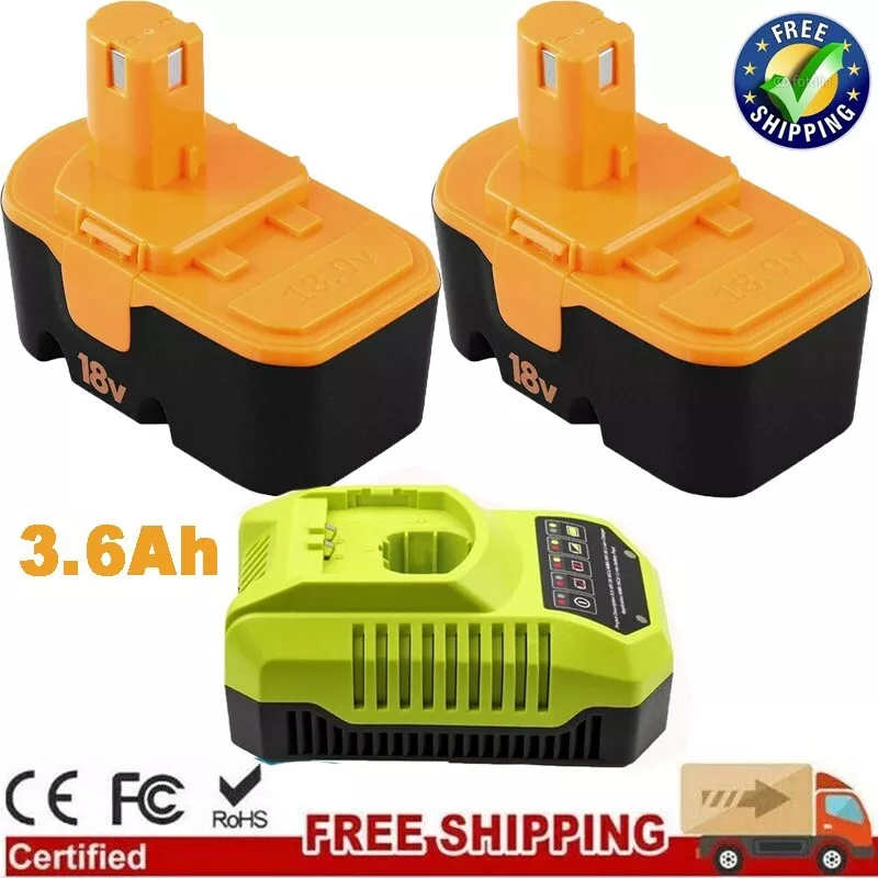 for Ryobi P100 18V PLUS 3.6Ah 18 Volt Battery or Charger 13022 ABP1801 ABP1803