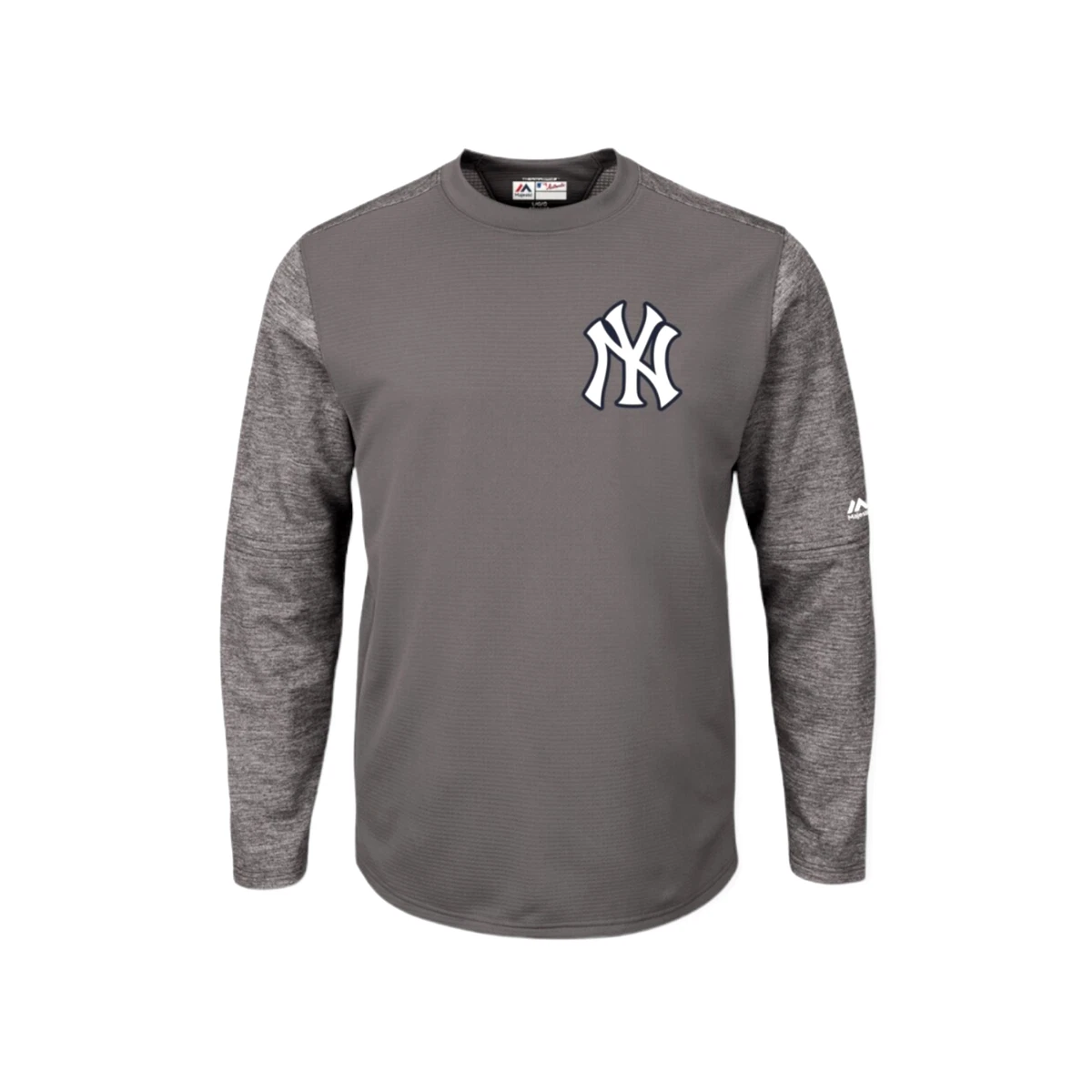 Majestic men's new york yankees authentic collection raglan pullover short top sleeve hoodie