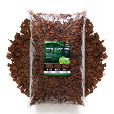 Forest Floor Pine 20 Liter grob Pinienrinde Bodengrund Terrarium Einstreu Pinie