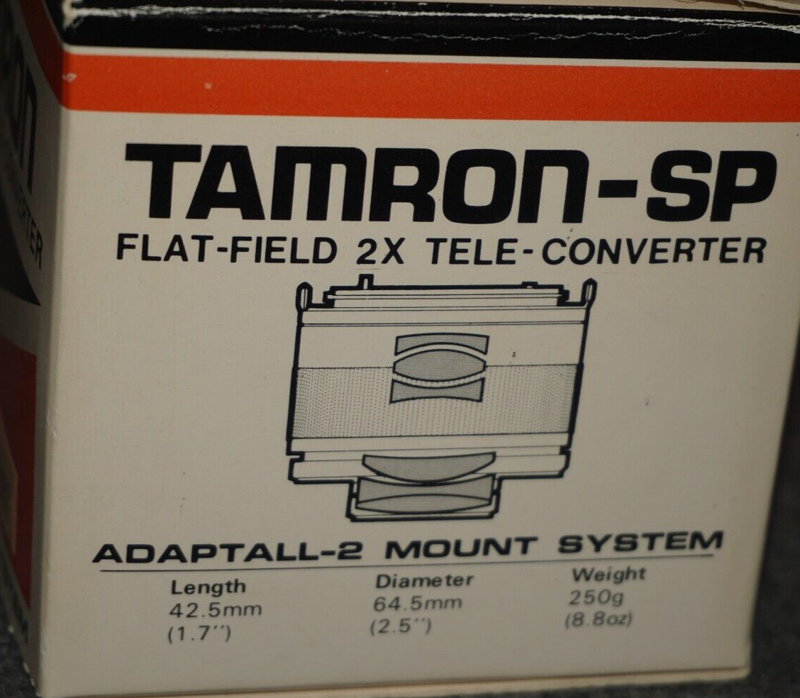 Tamron SP Flat-Field 2X Tele Converter BBAR MC w/Case & Original