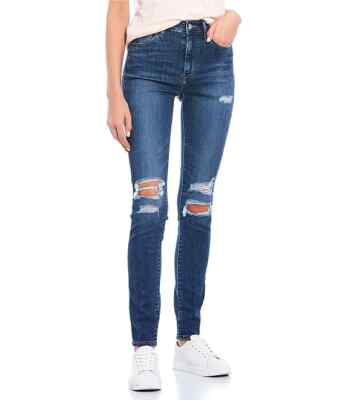 Levi's Women's 721 Distreessed High Rise Skinny Jeans Size Medium