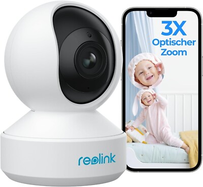 reolink 5mp ptz wlan überwachungskamera innen, 2,4/5 ghz wifi baby monitor mi...